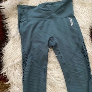 Gymshark blue 7/8 seamless leggings